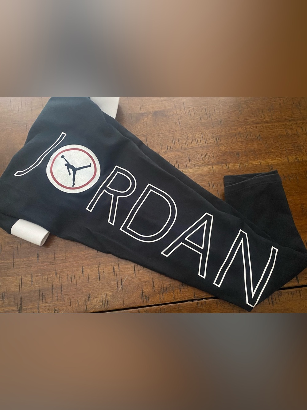 •NWT•Jordan Girl’s Vertical Logo Black Leggings